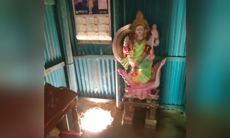 ধর্মপাশায় পিতলের মূর্তি চুরি