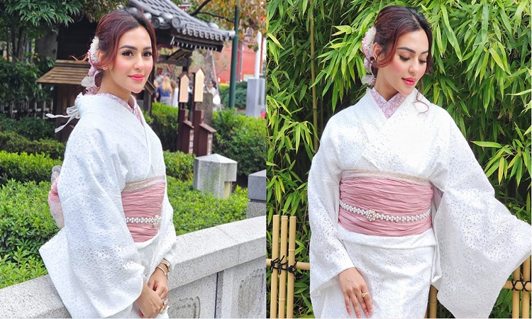 ফারিয়ার জাপানিজ লুকে নেটদুনিয়ায় ঝড়