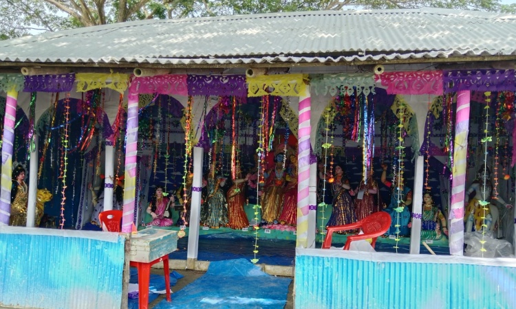 দুবলারচরে শুরু তিনদিনের রাস উৎসব