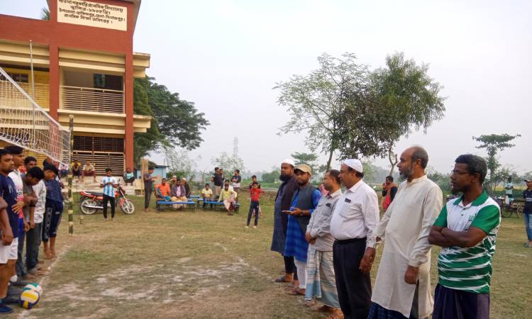 হিলিতে ভলিবল টুর্নামেন্টের শুভ উদ্বোধন