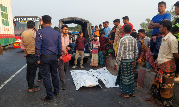 গুরুদাসপুরে সড়ক দুর্ঘটনায় দুই মোটরসাইকেল আরোহী নিহত