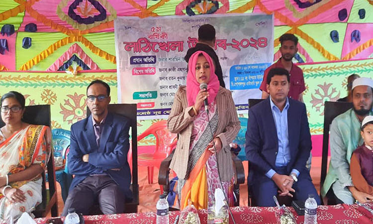 নড়াইলের বি-গোপালপুর স্কুল মাঠে লাঠিখেলা উৎসবের উদ্বোধন