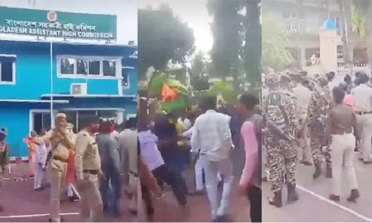 আগরতলায় বাংলাদেশের হাইকমিশনে ভাঙচুর, ভারতের দুঃখ প্রকাশ