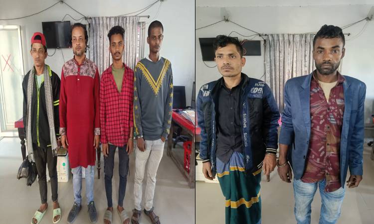 সরাইলে মালামালসহ ছিনতাইকারী ও মাদক ব্যবসায়ী গ্রেফতার