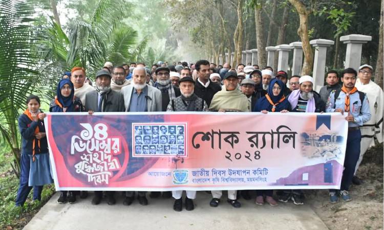 বাকৃবিতে শহীদ বুদ্ধিজীবী দিবস পালিত