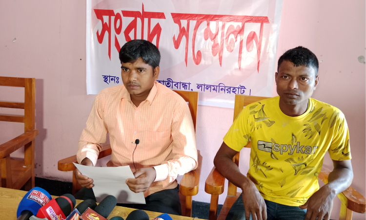 'নির্দোষ' দাবিতে ছাত্রদল নেতার সংবাদ সম্মেলন