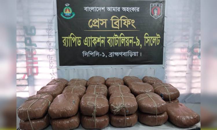 ব্রাহ্মণবাড়িয়ায় গাঁজাসহ ২ জন গ্রেফতার