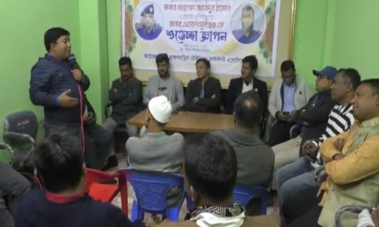 পুলিশ সুপার জাবেদুর রহমানকে বিদায়ী সংবর্ধনা প্রদান