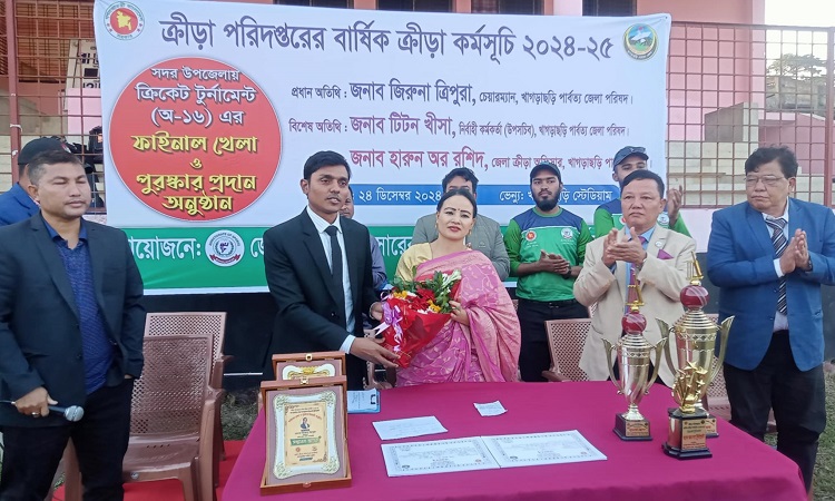 খাগড়াছড়ি ক্রিকেট একাডেমিকে হারিয়ে চ্যাম্পিয়ন প্রজন্ম ক্লাব