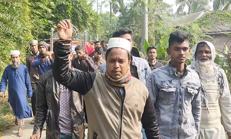 ভাইয়ের হাতে ভাই খুন, বিচারের দাবিতে লাশ নিয়ে বিক্ষোভ