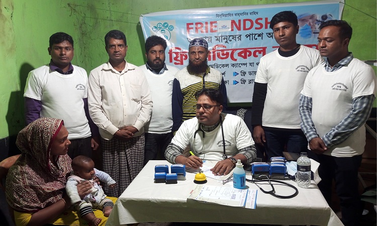 রাণীনগরে একদিনের ফ্রি মেডিকেল ক্যাম্প অনুষ্ঠিত