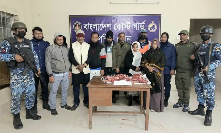 মোংলায় ১১কেজি হরিণের মাংসসহ আটক ৬