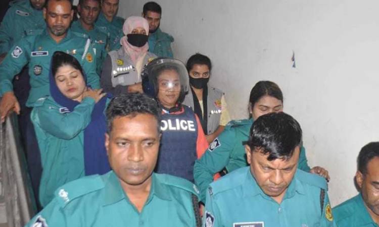 রিমান্ড শেষে কারাগারে ছাত্রলীগ নেত্রী নিশি
