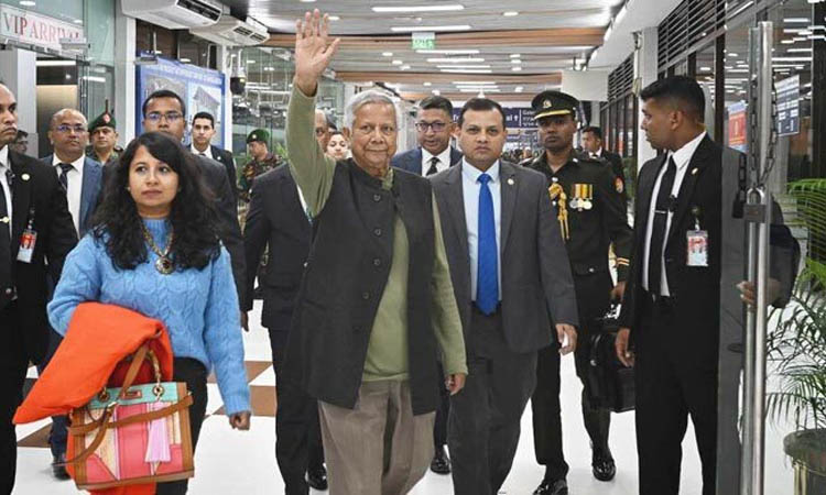 সুইজারল্যান্ডের উদ্দেশে ঢাকা ছেড়েছেন প্রধান উপদেষ্টা