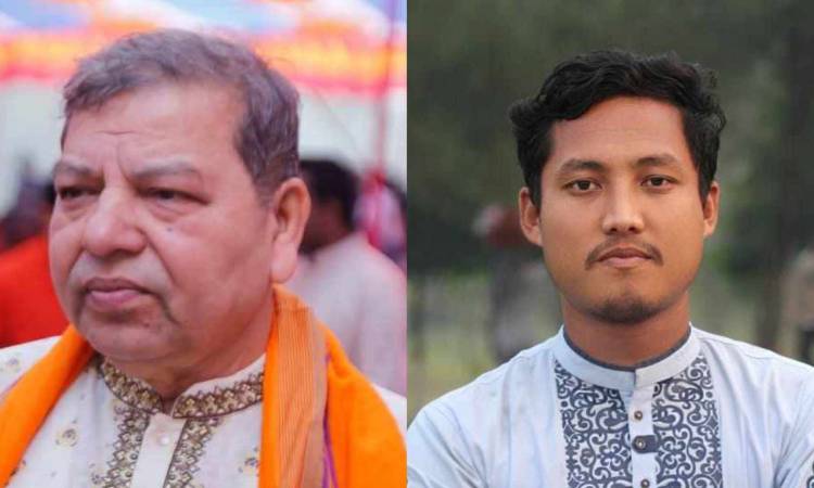 ইবি পূজা উদ্‌যাপন পরিষদের সভাপতি ড. অরবিন্দ, সম্পাদক পংকজ