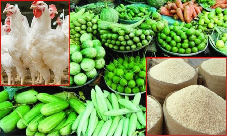 সবজির বাজারে স্বস্তি, চাল-মুরগির দাম চড়া