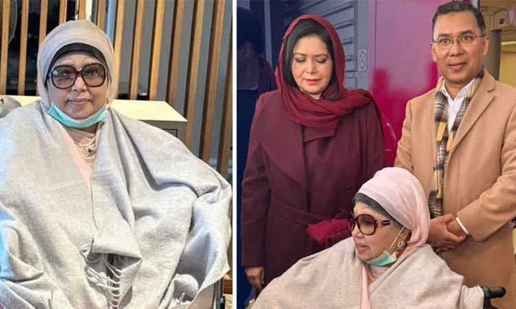 হাসপাতাল থেকে তারেক রহমানের বাসায় গেলেন খালেদা জিয়া