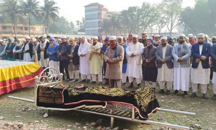 নড়াইলে মাওলানা নূরুন্নবী জিহাদীর জানাজা অনুষ্ঠিত