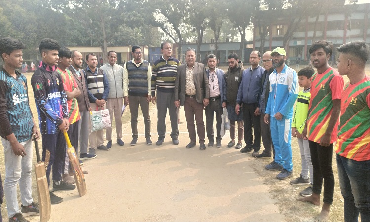 হিলিতে শীতকালীন ক্রীড়া প্রতিযোগিতায় ক্রিকেটে চ্যাম্পিয়ন গোহাড়া হাইস্কুল