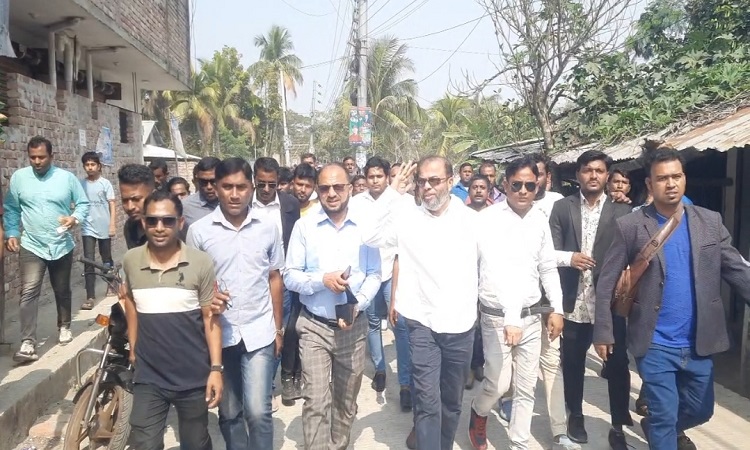 আ.লীগ-বিএনপির সংঘর্ষ, ঘটনা পরিদর্শনে বিএনপির নেতৃবৃন্দ