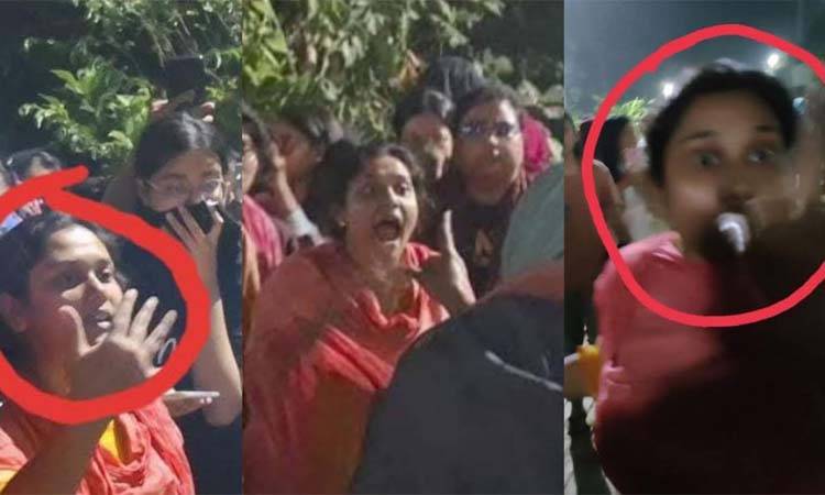 চবিতে শেখ হাসিনা হলের নামফলক ভাঙতে ছাত্রীদের বাধা