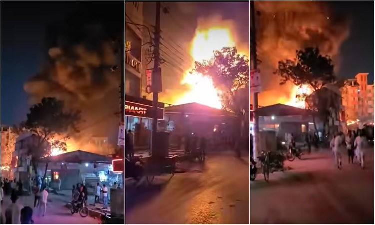 খিলগাঁওয়ে স-মিলে ভয়াবহ আগুন, দুই ঘণ্টার চেষ্টায় নিয়ন্ত্রণে