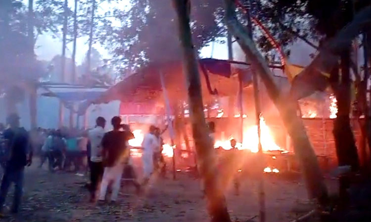 ঘোড়াঘাটে মাজারে হামলা-অগ্নিসংযোগ