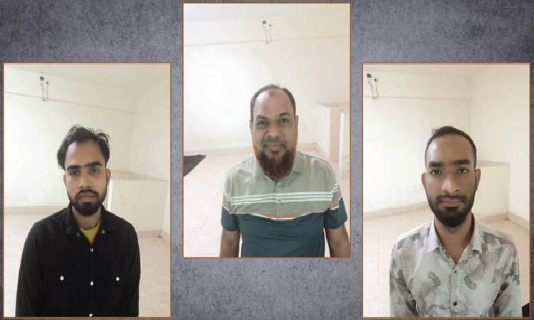 তল্লাশির নামে বাসায় লুটপাটের চেষ্টা, আটক তিনজন কারাগারে