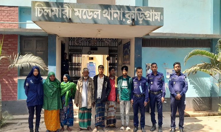 চিলমারীতে বিশেষ অভিযানে গ্রেপ্তার ৬