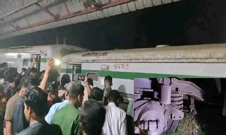 ব্রাহ্মণবাড়িয়ায় ট্রেন লাইনচ্যুত