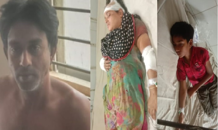 পূর্ব শত্রুতার জেরে একই পরিবারের ৩ জনকে কুপিয়ে জখম, থানায় অভিযোগ