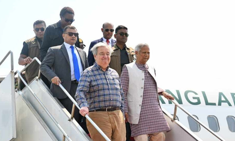 কক্সবাজার পৌঁছেছেন প্রধান উপদেষ্টা ও জাতিসংঘ মহাসচিব
