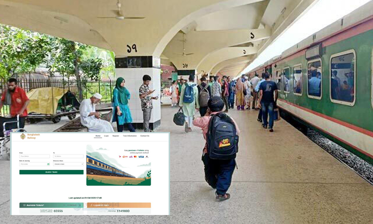 ২৬ হাজার ট্রেনের টিকিট পেতে ৯৮ লাখ হিট