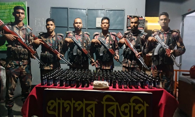 সীমান্তে ১৭ লক্ষাধিক টাকার বিভিন্ন প্রকার মাদক উদ্ধার, আটক ১