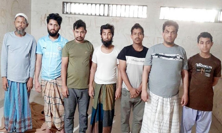 নারায়ণগঞ্জে আরাকান রোহিঙ্গা স্যালভেশন আর্মির ৬ সদস্য গ্রেপ্তার