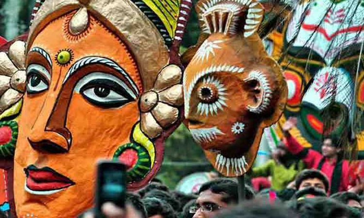 ‘আনন্দ শোভাযাত্রায় মুখোশ পরা নিষেধ’