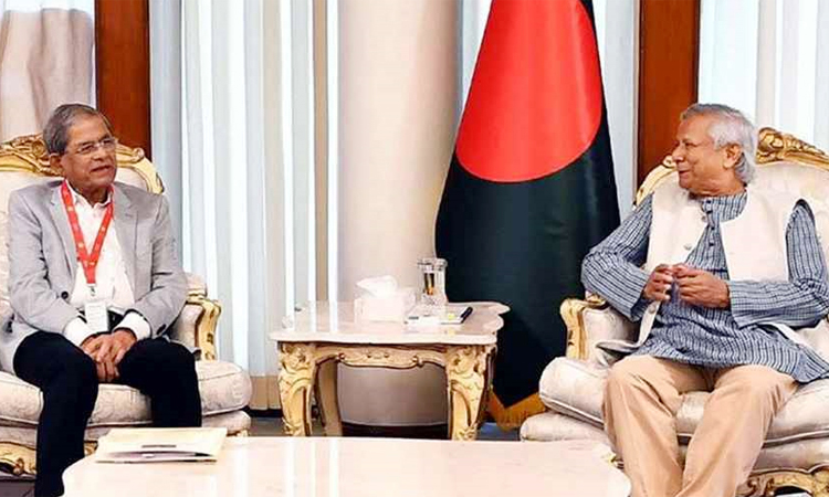 নির্বাচনী রোডম্যাপ ইস্যুতে প্রধান উপদেষ্টার সঙ্গে বিএনপির বৈঠক দুপুরে