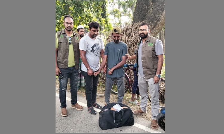 কাপড়ের ব্যাগে ভরে ফেন্সিডিল পাচার, আটক ২