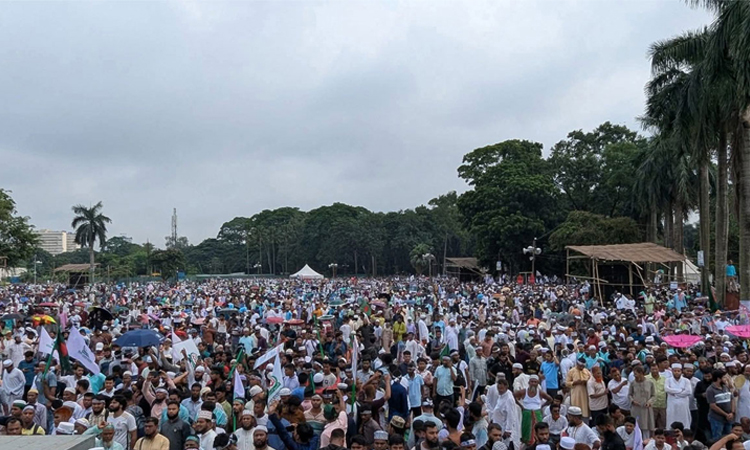 জামায়াতের জাতীয় সমাবেশ দুপুরে, যোগ দিচ্ছেন নেতাকর্মীরা