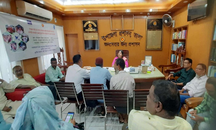 তালায় গ্রাম আদালতের ত্রৈমাসিক সভা অনুষ্ঠিত