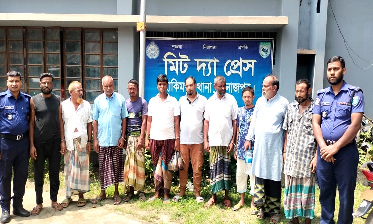 হাকিমপুরে বিভিন্ন মামলায় ১১ জন গ্রেফতার
