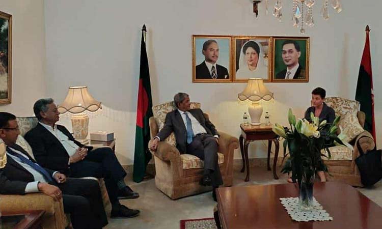 মির্জা ফখরুলের সঙ্গে গোয়েন লুইসের বৈঠক