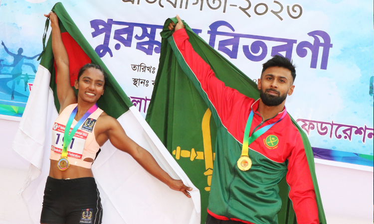 দেশের দ্রুততম মানব-মানবী ইমরান-শিরিন