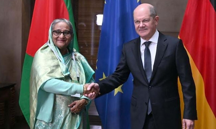 জার্মানির চ্যান্সেলরের সঙ্গে প্রধানমন্ত্রীর বৈঠক