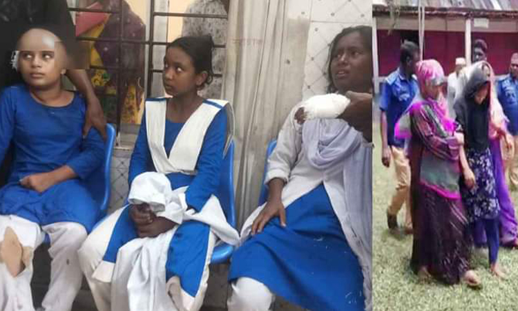 সাদুল্লাপুরে বিদ্যালয়ে ঢুকে ৪ শিক্ষার্থীকে কুপিয়ে জখম