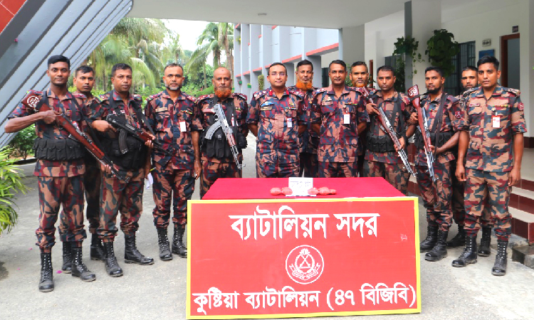 কুষ্টিয়ায় বিজিবি’র অভিযানে ক্রিষ্টাল মেথ আইস উদ্ধার