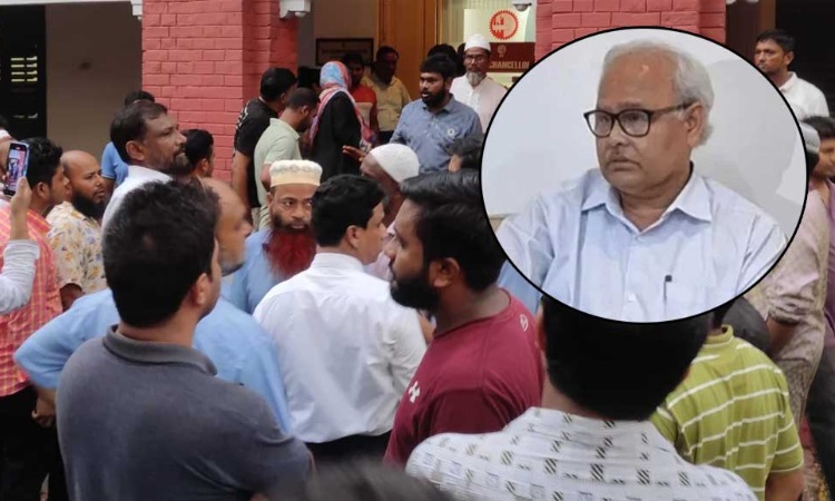 শেষ কর্মদিবসে অবরুদ্ধ বুয়েটের উপাচার্য