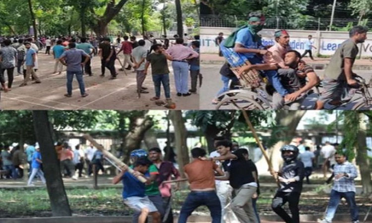 কোটা আন্দোলনকারী ও ছাত্রলীগের পাল্টাপাল্টি সংঘর্ষে আহত বেড়ে দুই শতাধিক