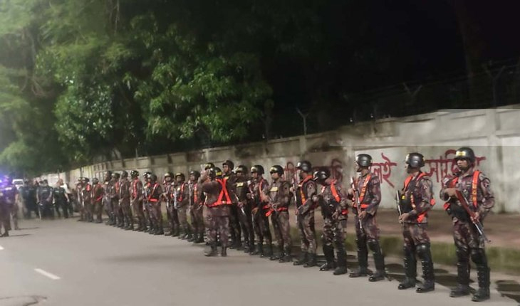 জাহাঙ্গীরনগর বিশ্ববিদ্যালয় এলাকায় বিজিবি মোতায়েন