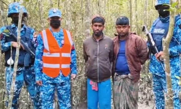 সুন্দরবনে অস্ত্র ও গোলাবারুদসহ ২ ডাকাত  আটক